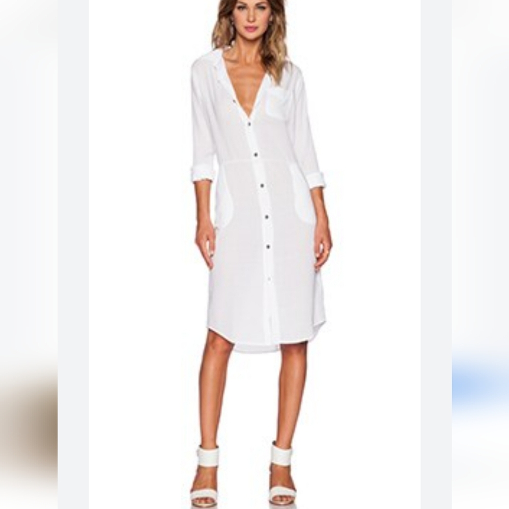 Revolve Current/Elliott The Long Shirtdress sz1  BinP